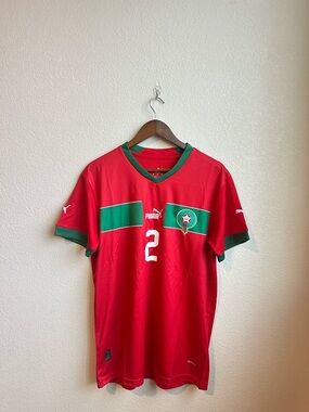 Morocco 2022 World Cup Jersey - Hakimi - Size M